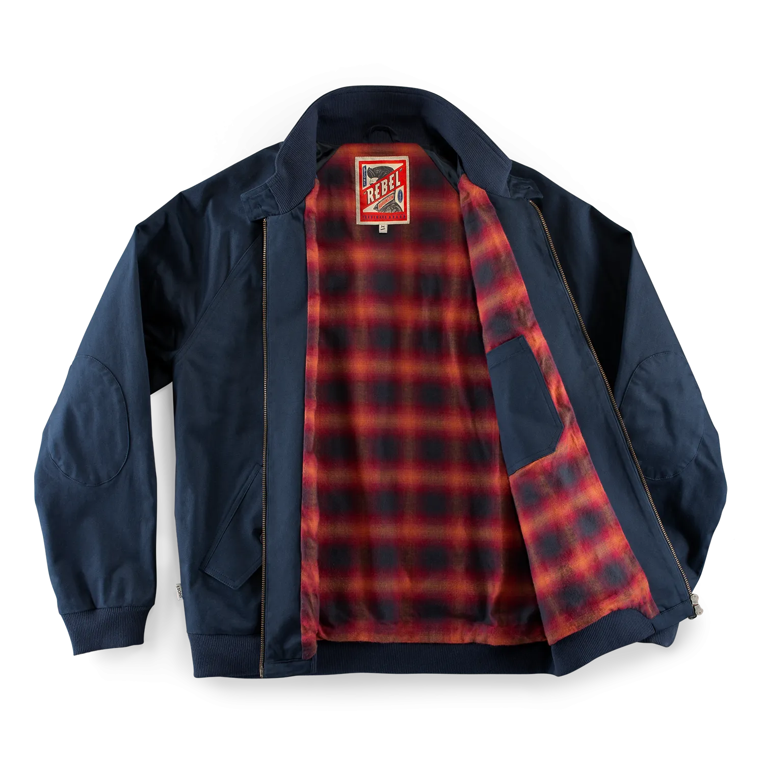 &SONS Rebel Harrington Jacket Navy