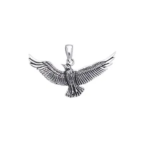 Bird in Flight Silver Pendant TPD589