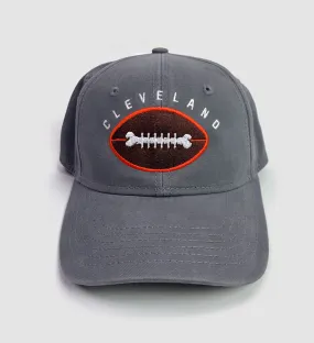 Cleveland Bone Football Grey Dad Hat