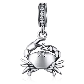 Dangling Crab Claw Dangle Pendant Charm