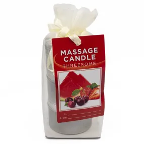 Earthly Body Edible Massage Candle Threesome