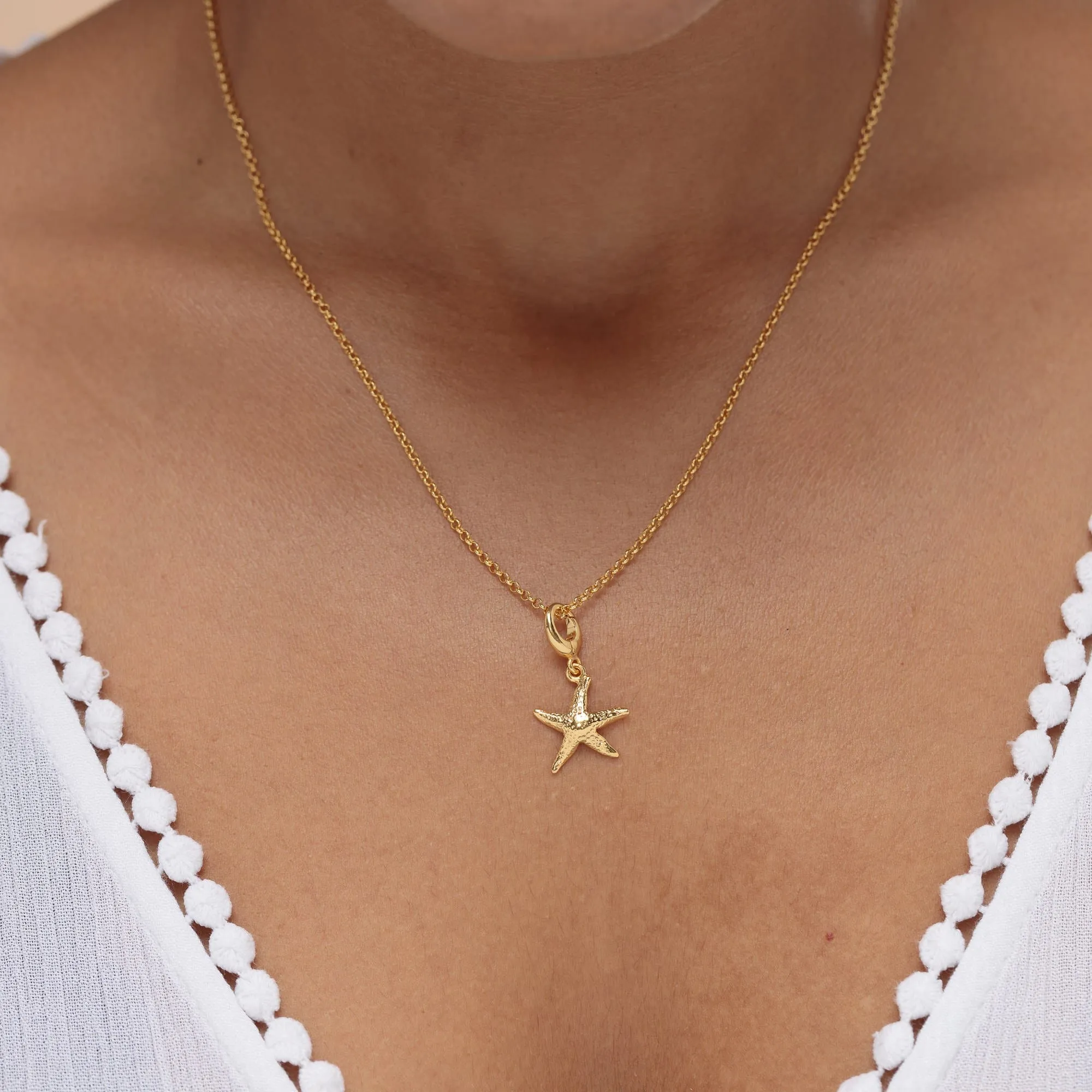 Gold Plated Starfish Charm