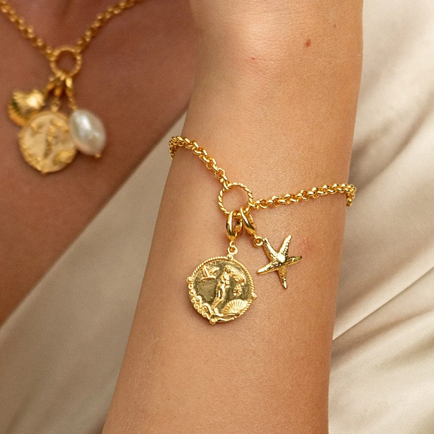 Gold Plated Starfish Charm