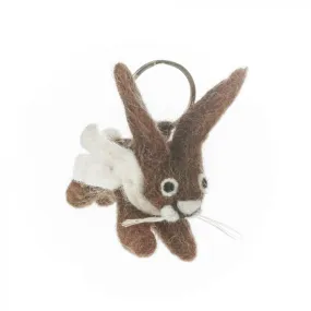 Handmade Fairtrade Herbie Hare Keyring