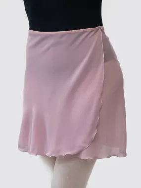 Light Mauve Wrap Short Dance Skirt MP345