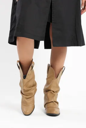 LUXE GLOW BOOTS - BEIGE