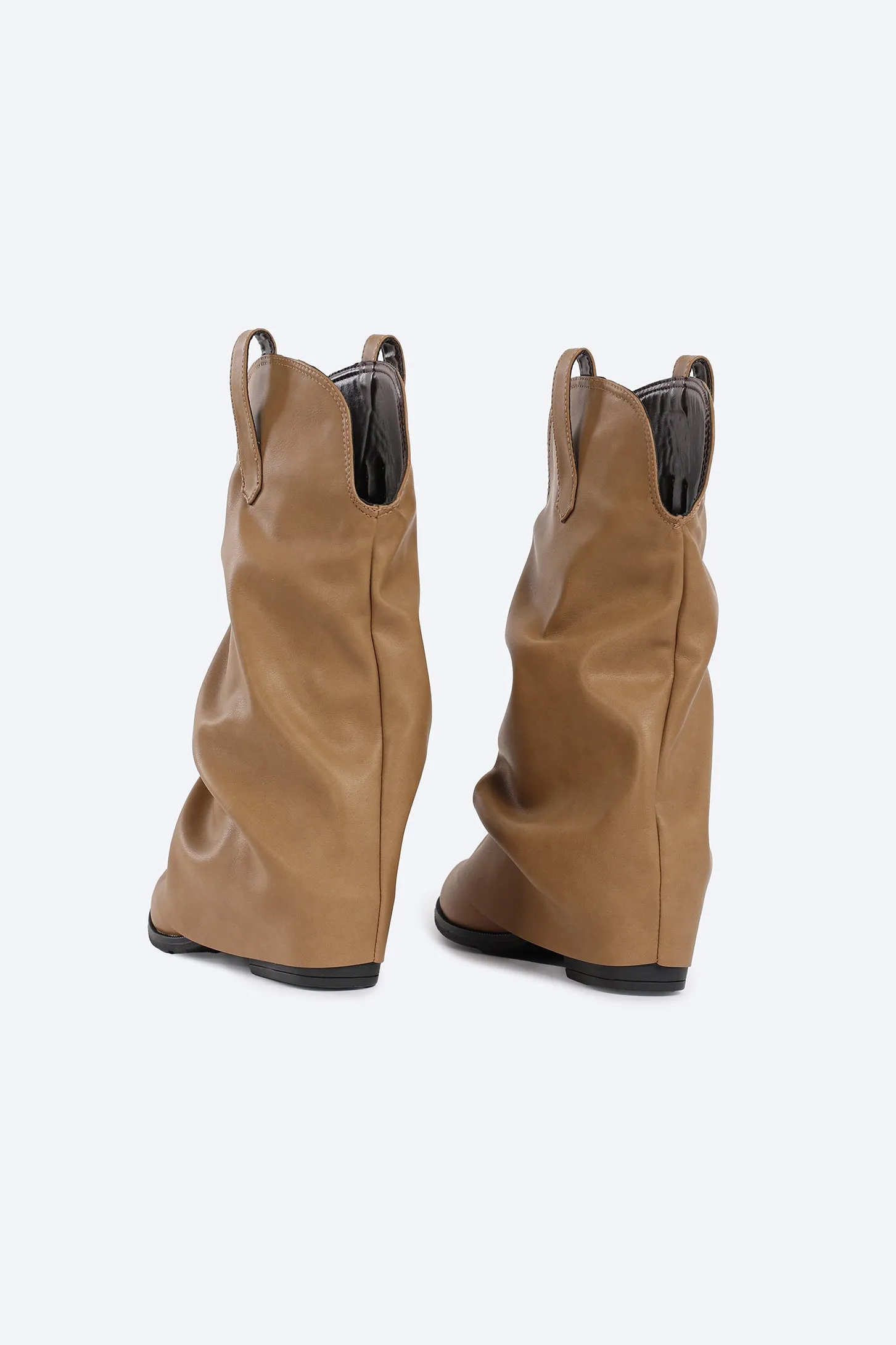 LUXE GLOW BOOTS - BEIGE