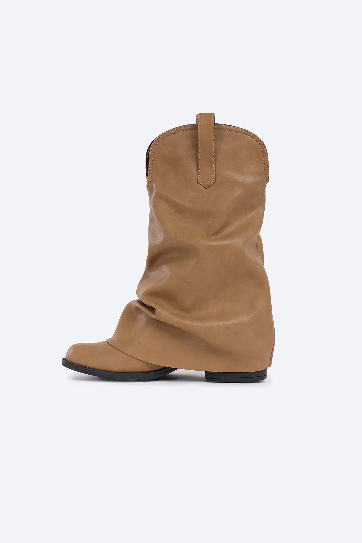 LUXE GLOW BOOTS - BEIGE