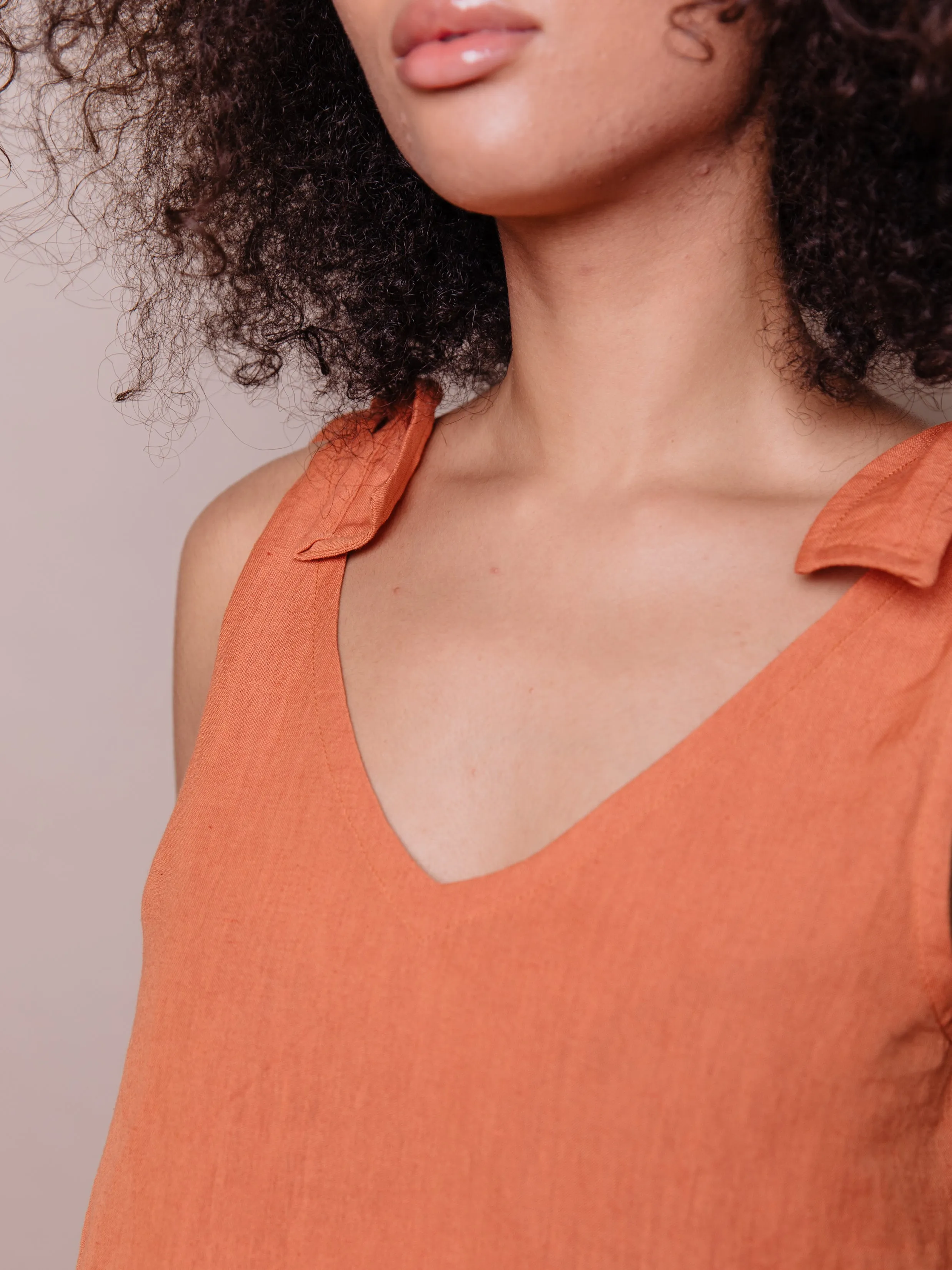 Two Way Tank - Amber Linen